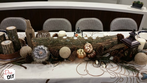 Fall Table Decorations: Make a Unique Log Centerpiece