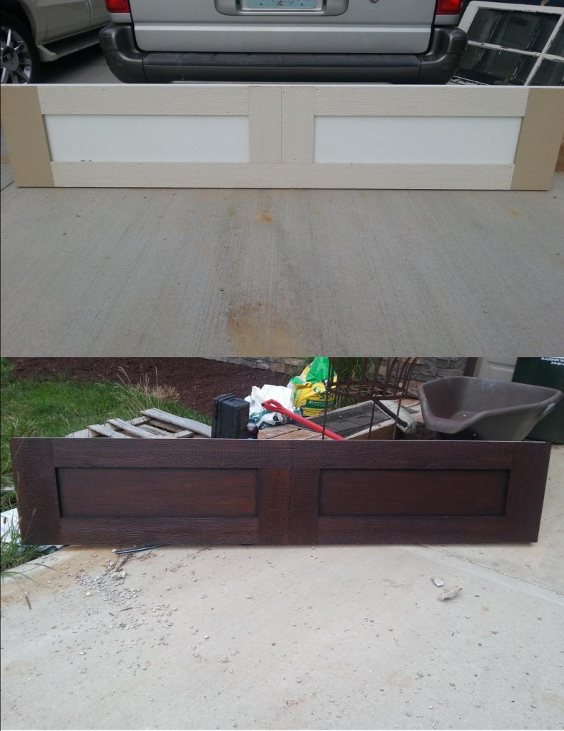 garage door sample before and after