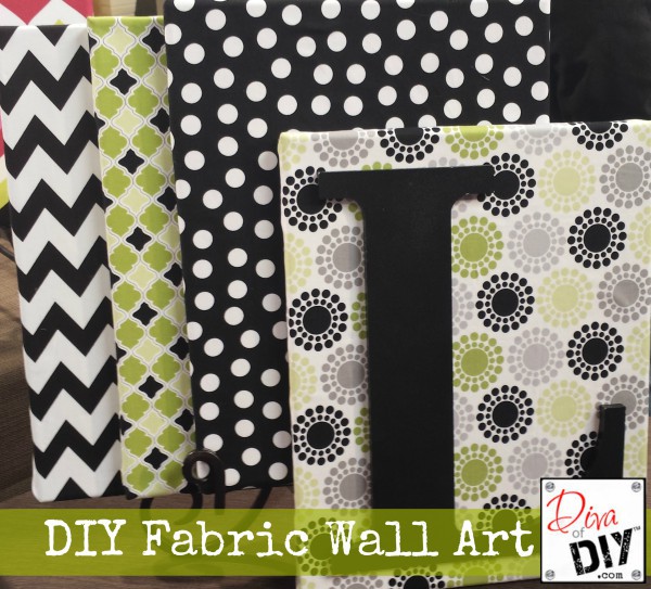 Fabric Wall Art is a great and inexpensive way to add texture and color to your walls. This Fabric Wall Art project can be completed in just a few minutes!