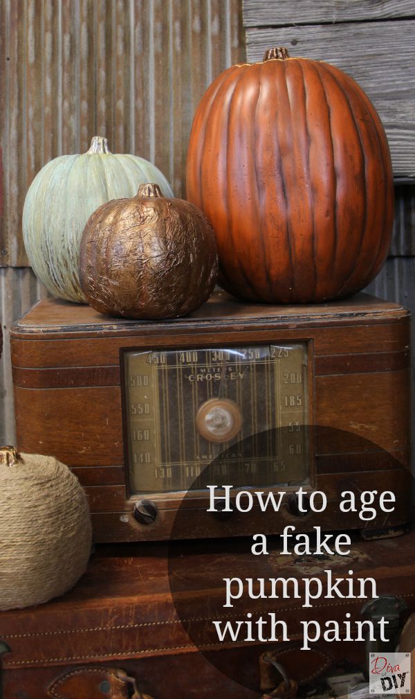 Do you like the ease of a faux pumpkin but hate the fake look? Let me show you how to make a foam pumpkin from fake to fabulous with a realistic paint wash!