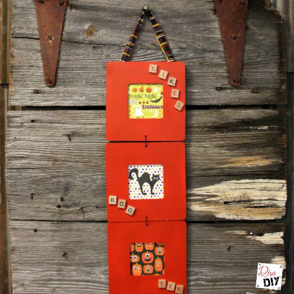 How to Make a Triptych Wooden Frame for Halloween