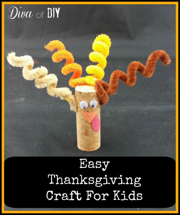 Thanksgiving Crafts for Kids: How to Make Wine Cork Turkeys