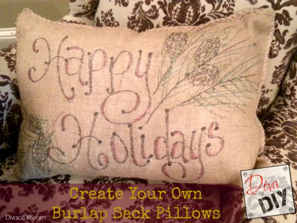 Burlap Sack Pillows