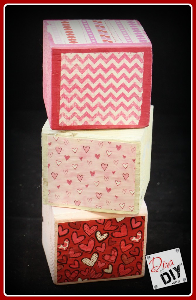 Handmade gifts make the perfect Valentine's Day Gift! These photo blocks are stylish enough for an adult DIY project and easy enough for Kids crafts!