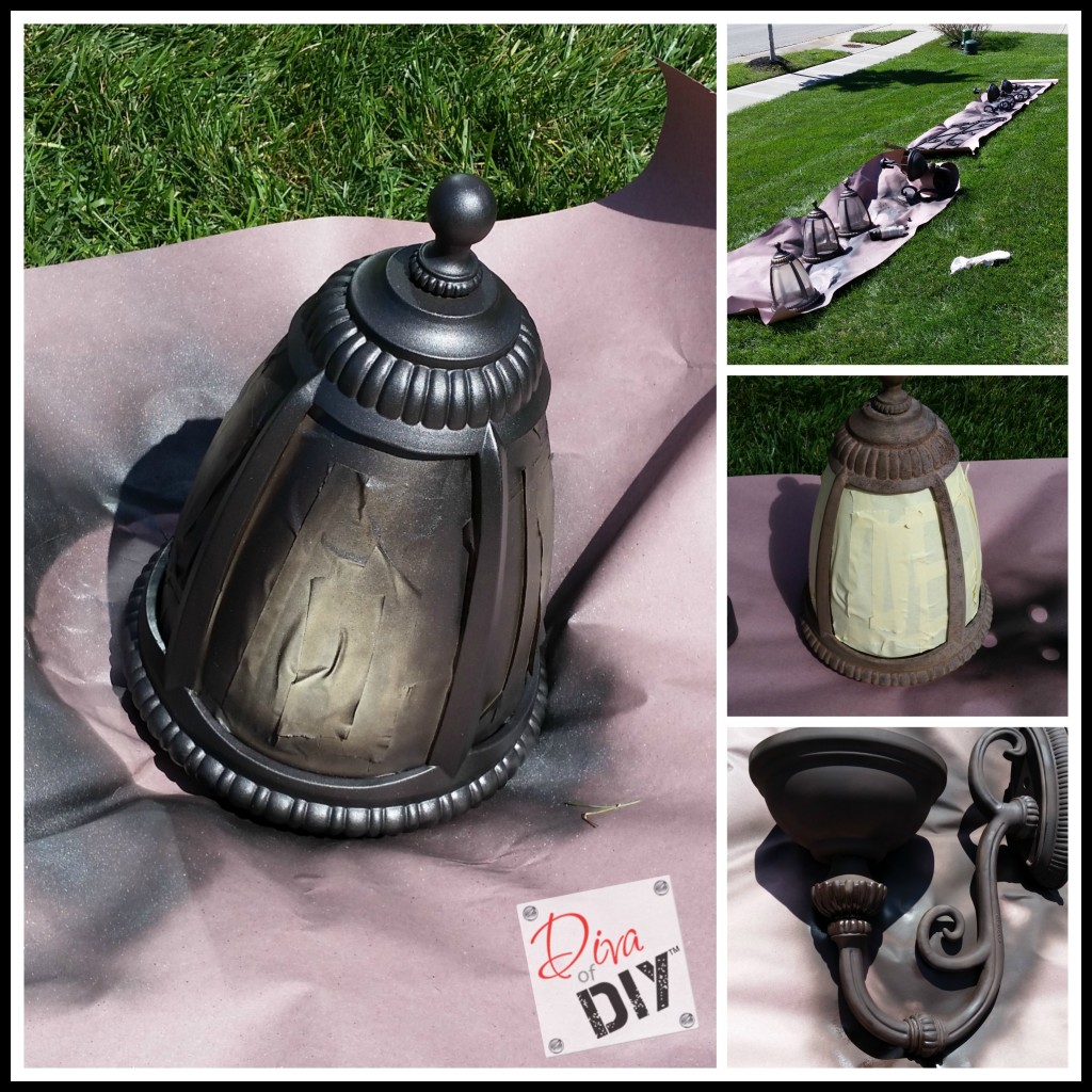 Don't throw away those faded outdoor lighting fixtures. Add instant curb appeal with this outdoor light makeover. Quick and Easy outdoor lighting DIY!