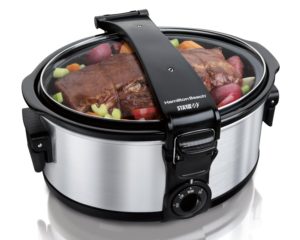 This portable crockpot is perfect for those Sunday potluck dinners