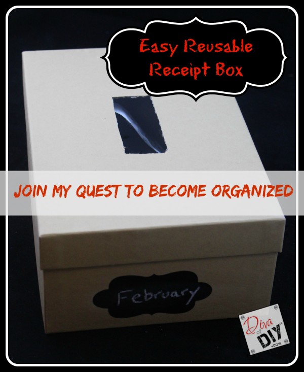 Easy & Reusable Receipt Organizer