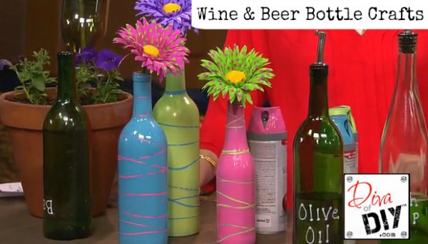 Turn Your Empty Wine And Beer Bottles Into Craft Projects
