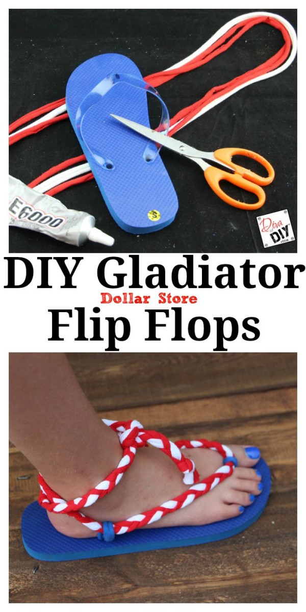 Make Your Own Flip Flops (Gladiator Style)