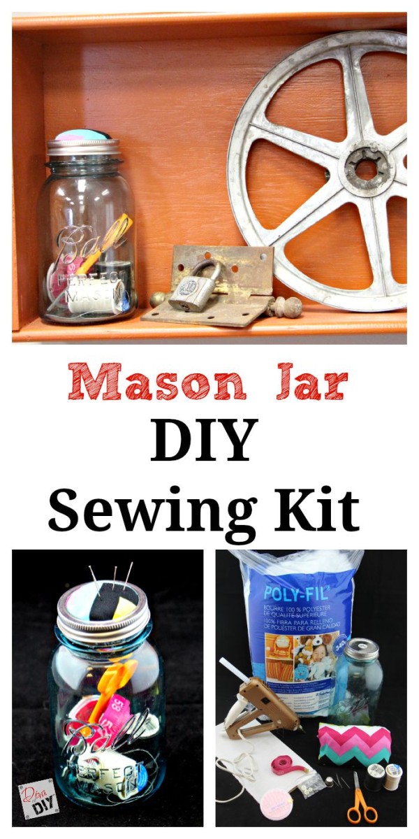 DIY Mason Jar Sewing Kit