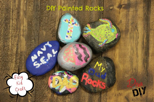 Looking for cheap and easy crafts for kids? This one is perfect and you probably already have everything you need to make these fun painted rocks! Great Gifts ideas for kids!