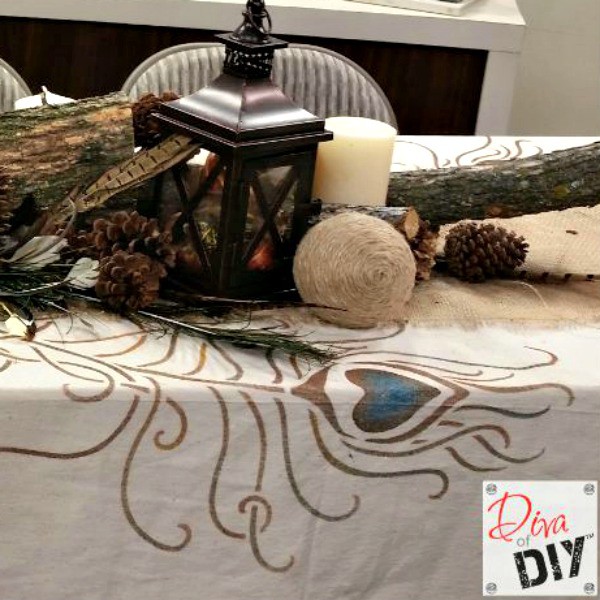 Homemade Tablecloth: How to Make a Drop Cloth Tablecloth