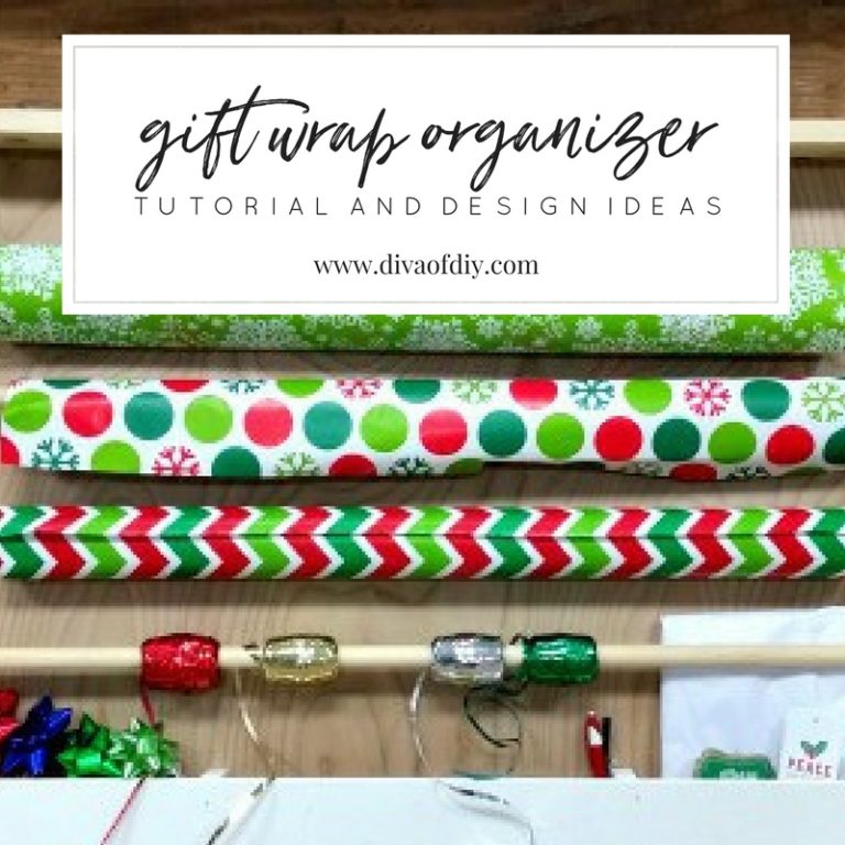 How to Make a DIY Easy Gift Wrap Organizer
