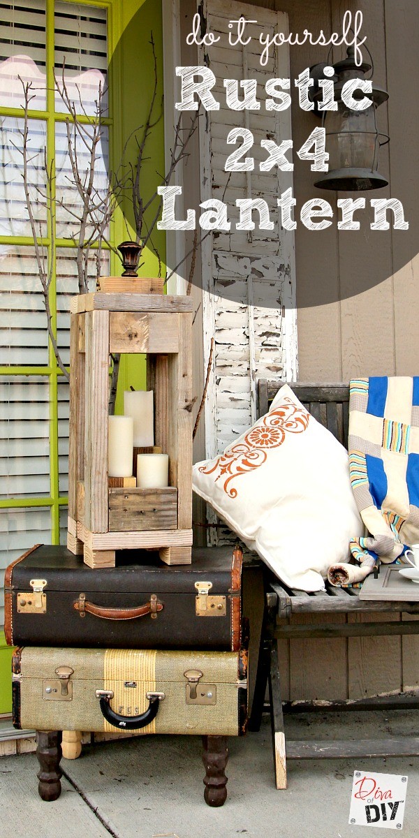 rustic lanterns: easy and affordable with 2x4s