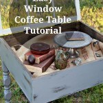 vintage window coffee table