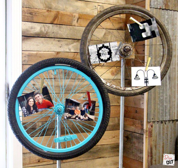 Thrift Store Find: How to Make a Bicycle Wheel Memo Board