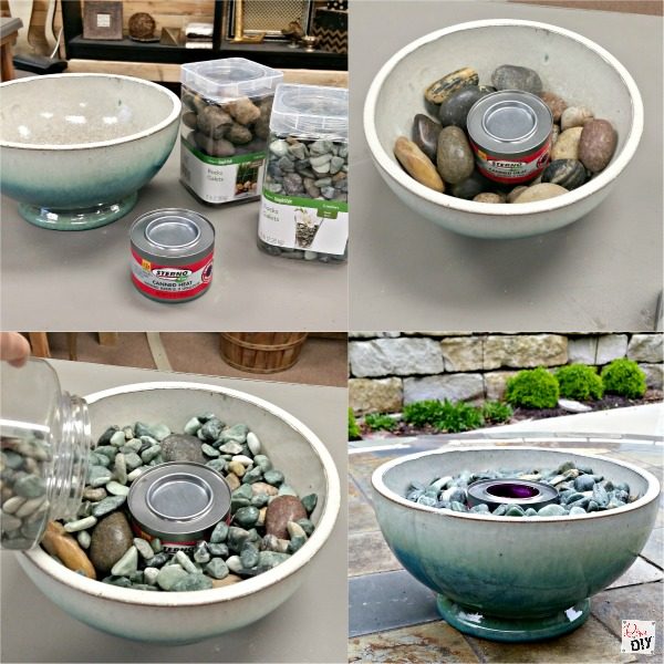 Friend and Family gatherings are one of the best parts of life! Spice up your outside entertaining with these table top fire pit bowls. Easy DIY tutorial! 