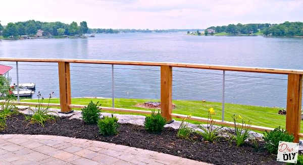 Get the unobtrusive view you are looking for with Feeney CableRail. The best DIY wire deck rail with a sleek modern industrial look for your Lake House! 