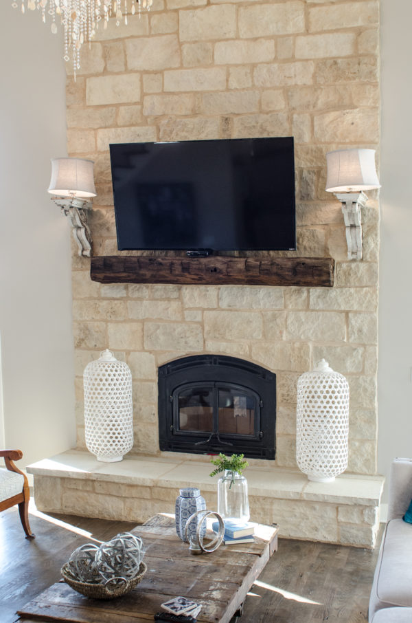 You know I love all things rescued and re-used right? Well how about mantel made from a 100 year old barn beam? Step by step instructions included.