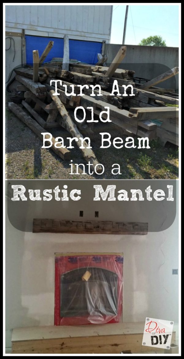 You know I love all things rescued and re-used right? Well how about mantel made from a 100 year old barn beam? Step by step instructions included.