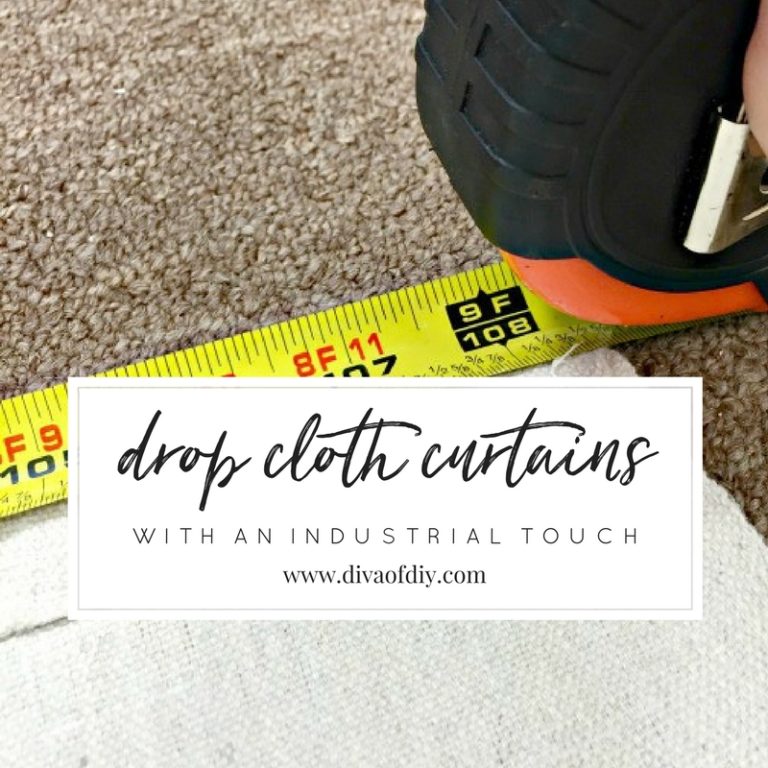 How To Make DIY Curtains Out Of Drop Cloths