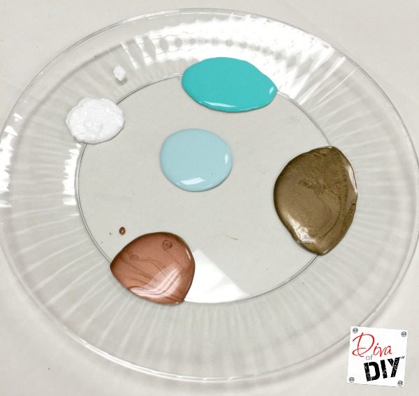 Learn how to create a DIY oxidized patina finish effect with acrylic paint to make your faux pumpkin look amazing! An easy tutorial can be done for pennies!