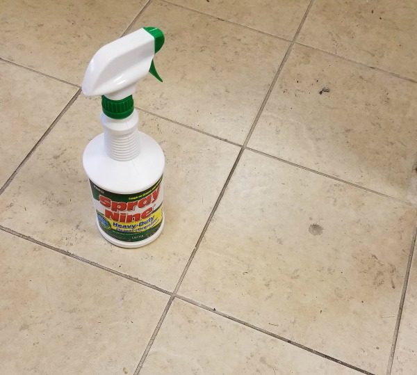 Cleaning tip! How to remove grout stains the easy way! If it will work on my workshop type floor, it will work for you! I'm so excited to find this product!
