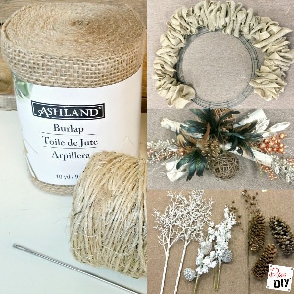 This easy burlap wreath tutorial is what you have been looking for! Make the perfect DIY burlap wreath every time! Great for both Fall and Christmas wreaths