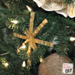 Clothespin crafts are fun for all ages! These clothespin snowflake ornaments are quick and easy to make Christmas ornaments with a rustic or glitter flair!