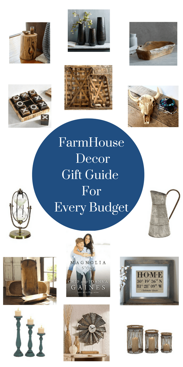 There is something for everyone in Farmhouse style decorating for your home! Farmhouse style decor is everywhere! Put these gifts in your farmhouse plans! 