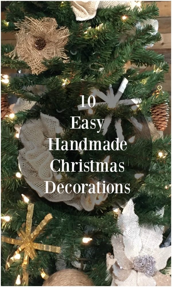 Homemade Christmas decorations are the perfect addition to any Christmas decor! These DIY ornaments are great for a farmhouse look and ornaments for kids!