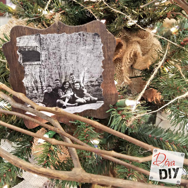 Handmade Wooden Ornaments with Photos