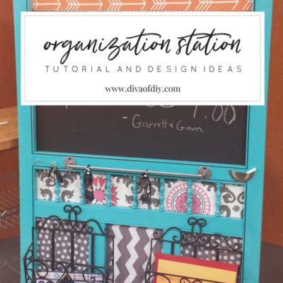 A DIY Organization Station from a Repurposed Screen Door