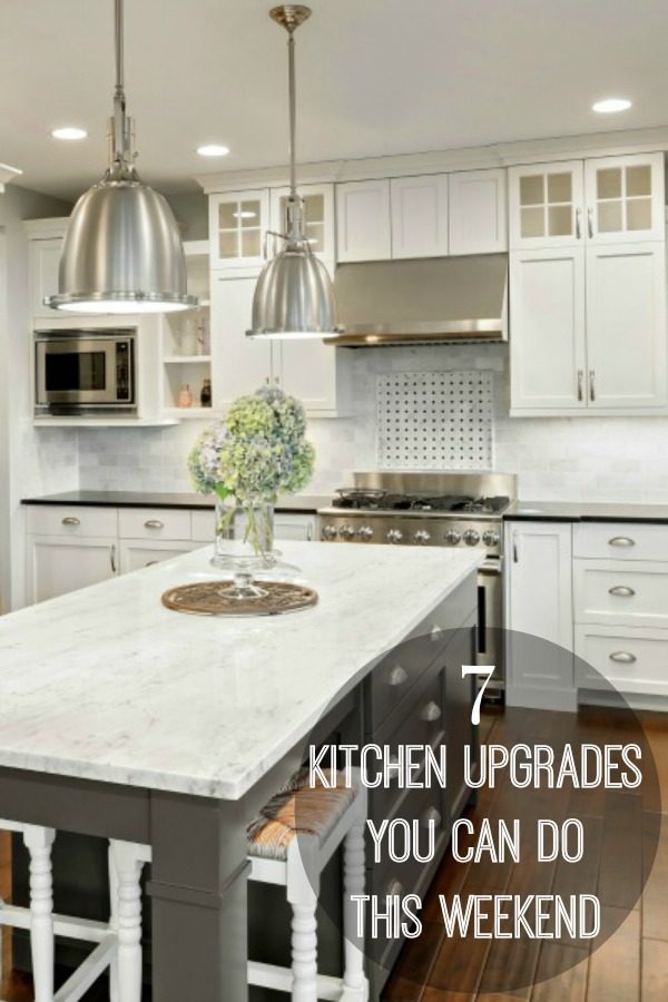 A kitchen remodel can cost thousands of dollars and months to complete. Here are 7 easy kitchen updates you can do this weekend to spruce up your space.