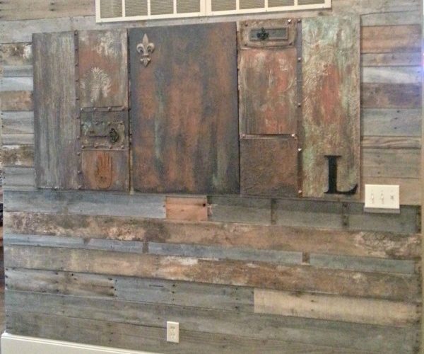Pallet wall the easy way