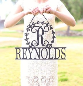 This personalized metal wall sign is the perfect addition to your gallery wall