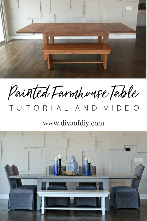 How to update a farmhouse table with paint