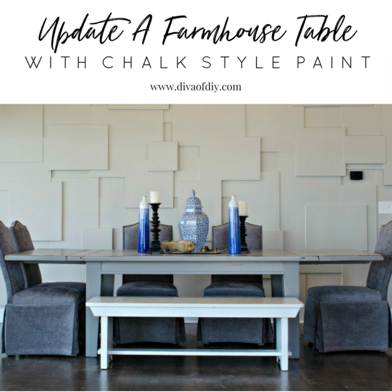 How To Update A Farmhouse Table With Paint