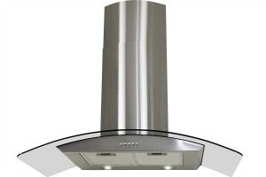 This sleek stainless steel stove hood will add a modern touch to your kitchen