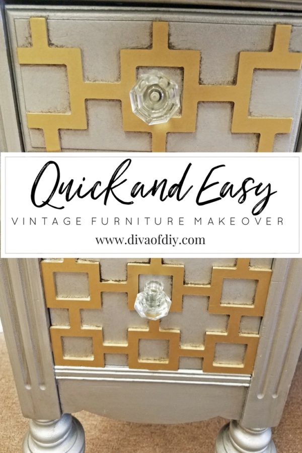 quick and easy vintage furniture makeover