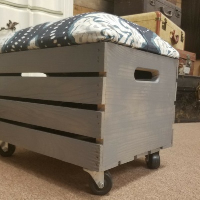 Crate Projects:  How To Make A Storage Ottoman