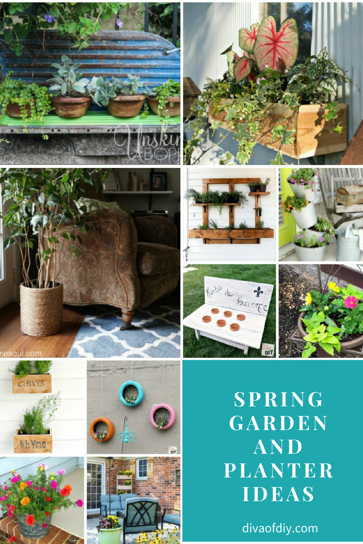Spring Garden and Planter Ideas