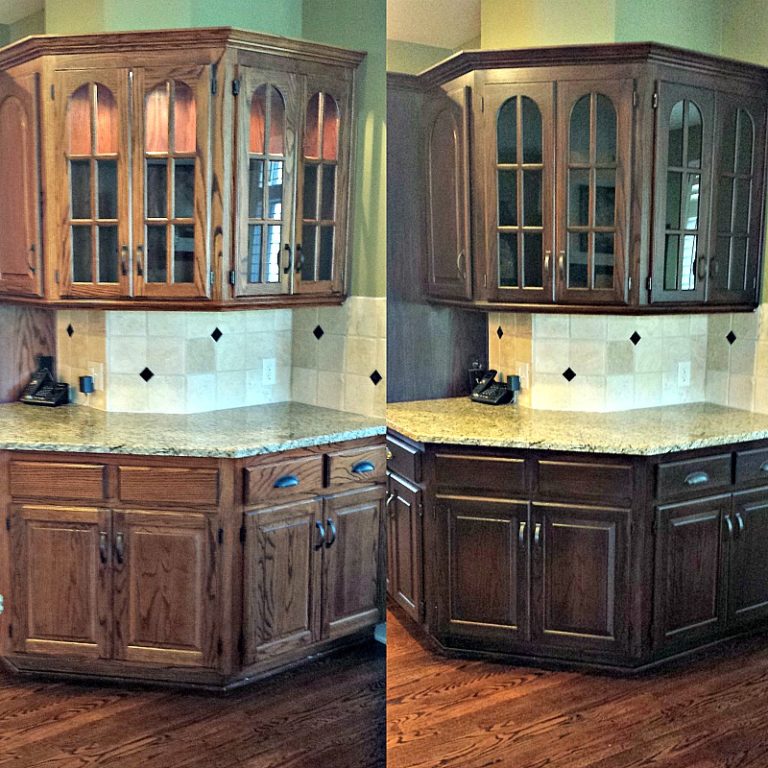 How To Gel Stain Cabinets With Ease