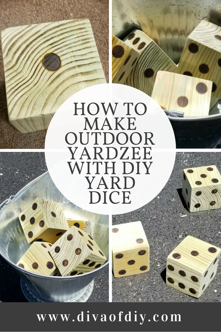 How to Make Outdoor Yardzee with DIY Yard Dice Diva of DIY