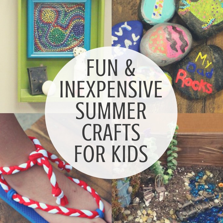 Keep kids busy this summer with these fun and inexpensive summer crafts for kids.