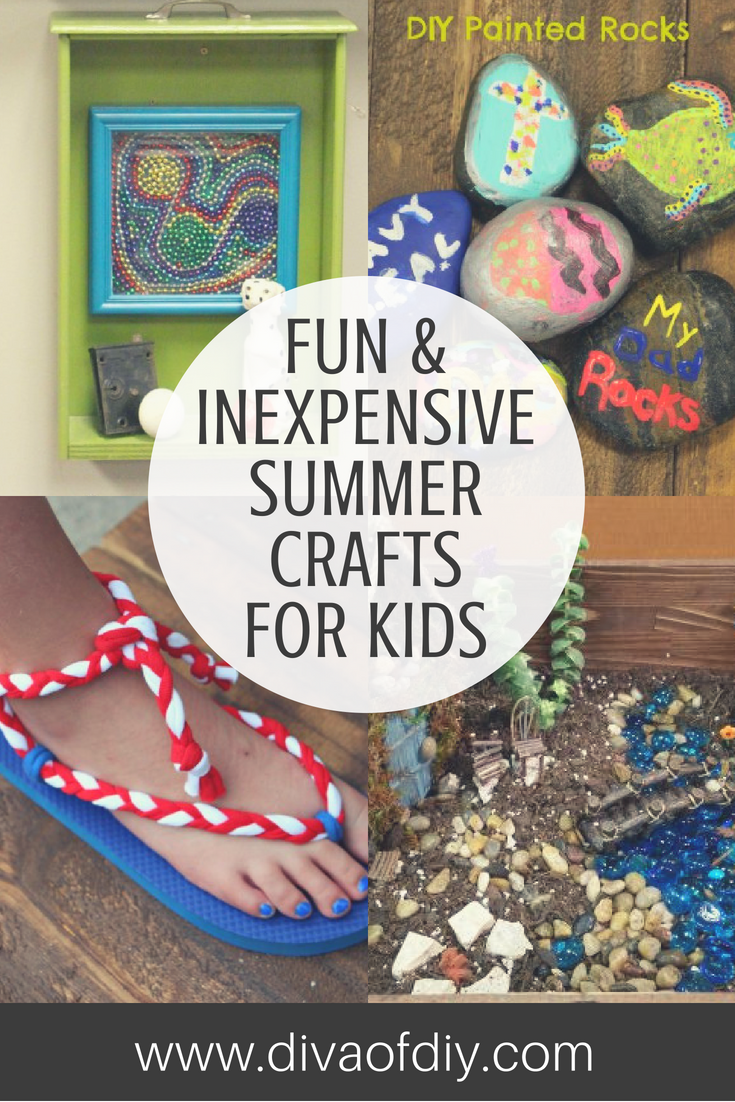 Fun and Inexpensive Summer Crafts for Kids - Diva of DIY