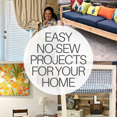 Easy No-Sew Projects for your Home