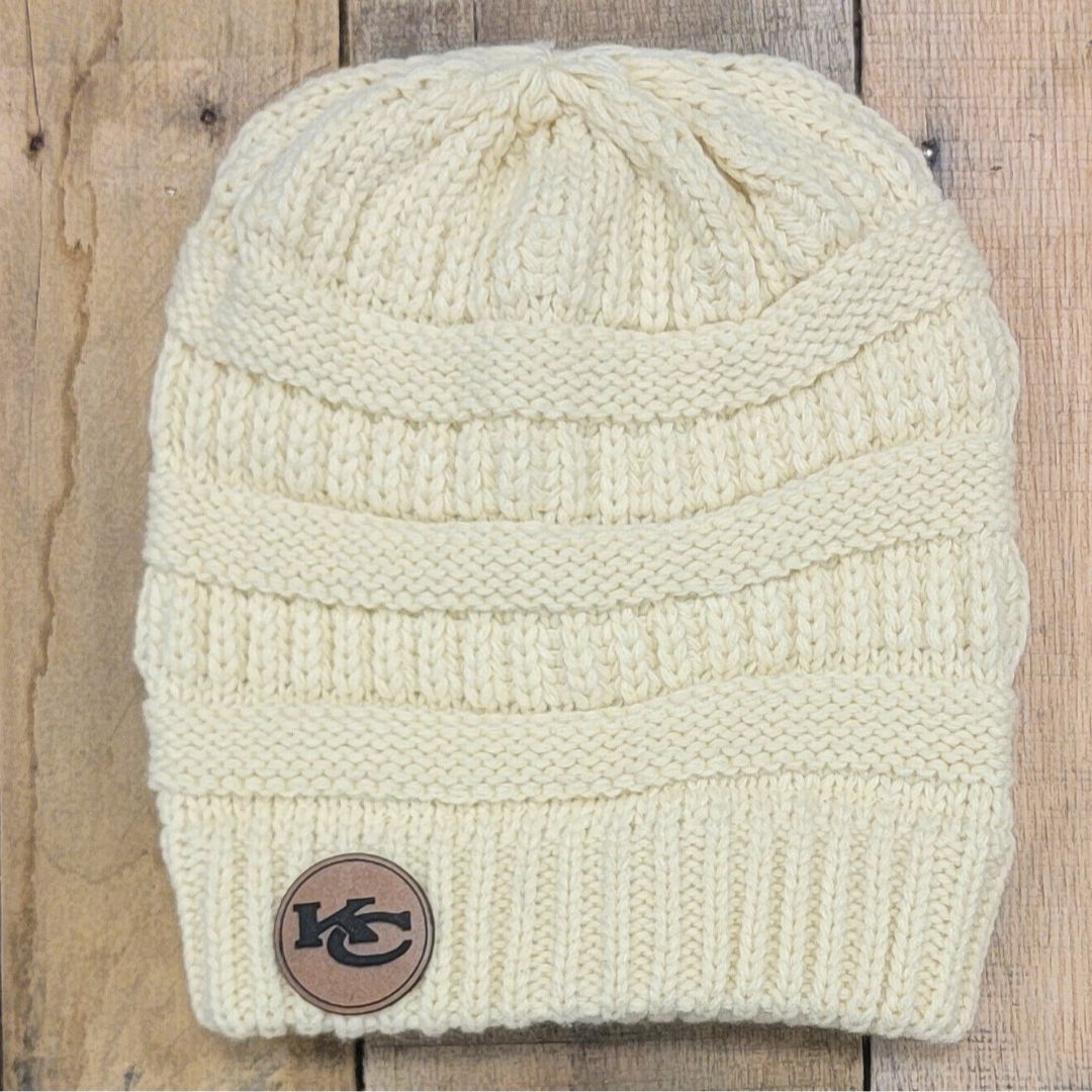 KC Chiefs Cable Knit Beanie