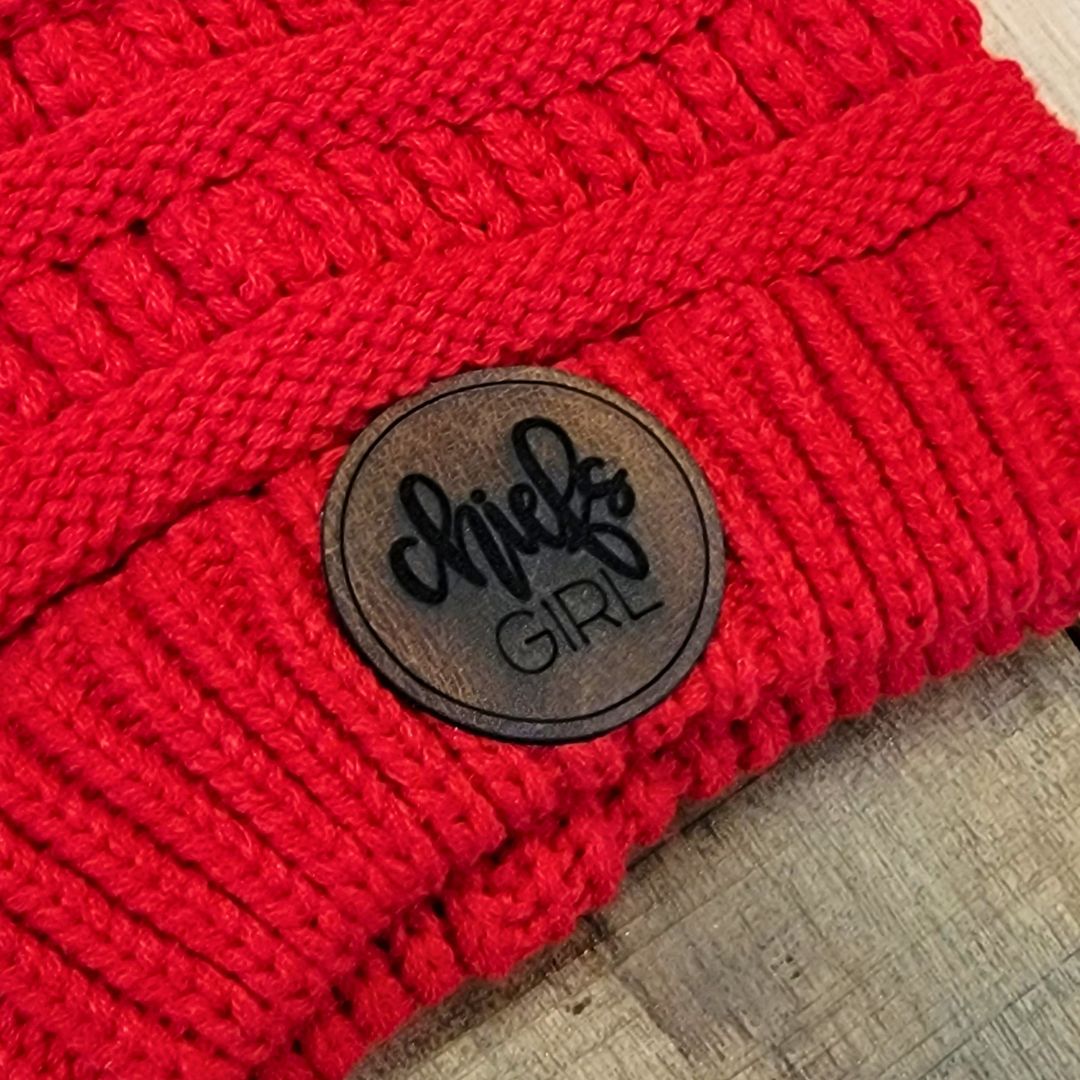 KC Chiefs Cable Knit Beanie - Image 6