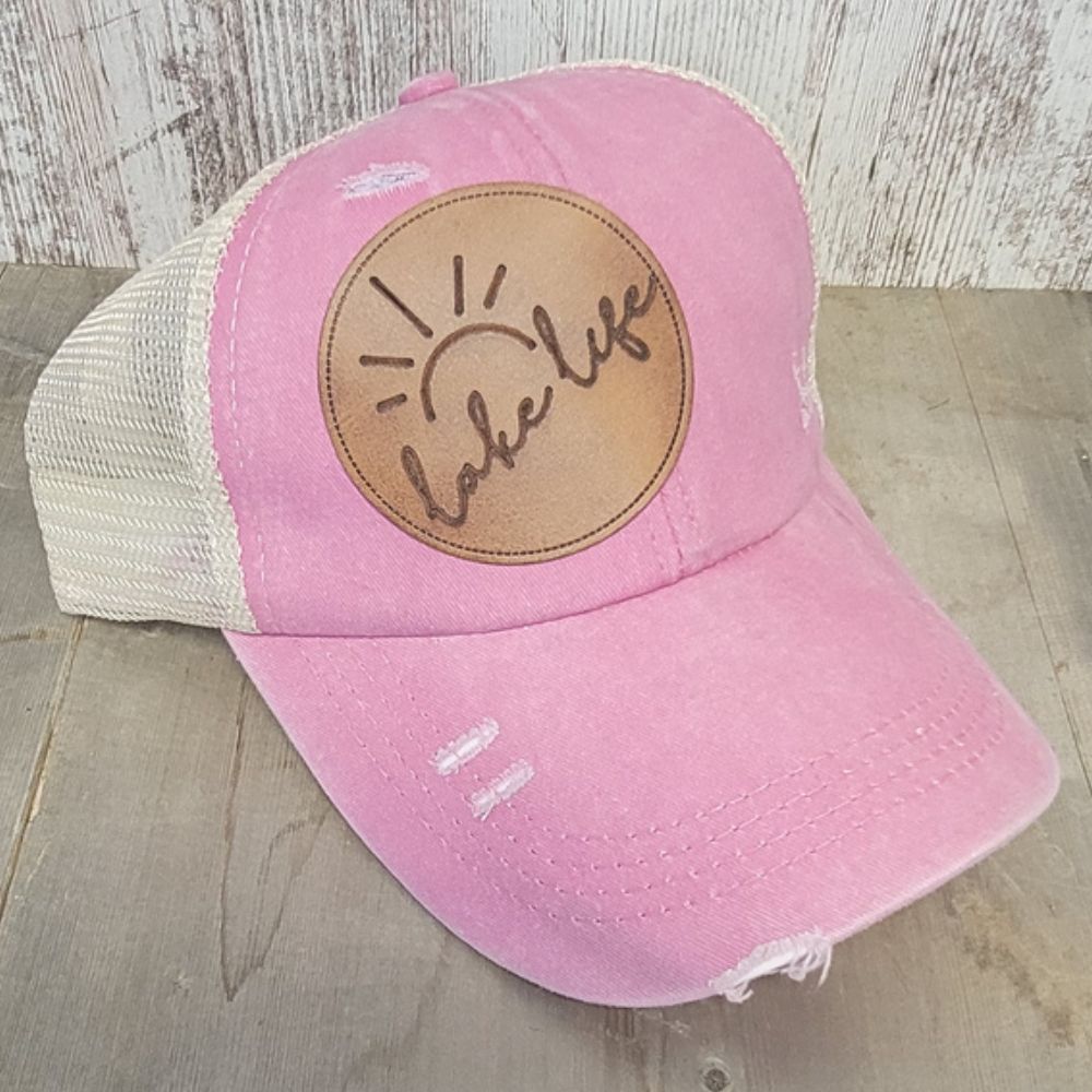 Distressed Ball Cap w/ Custom Patch - Image 5